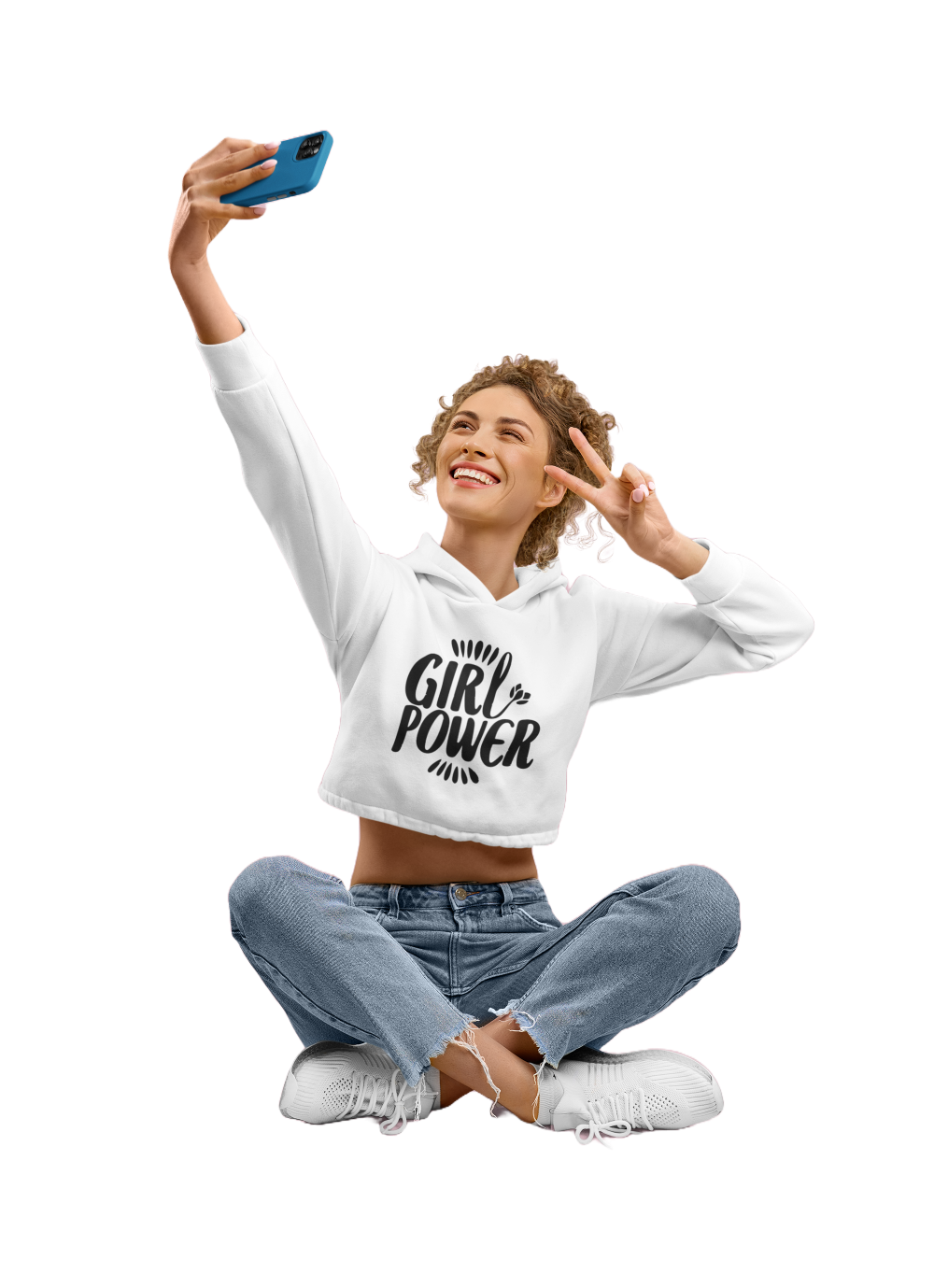 Girl Power Cropped Hoodie girl power crop top