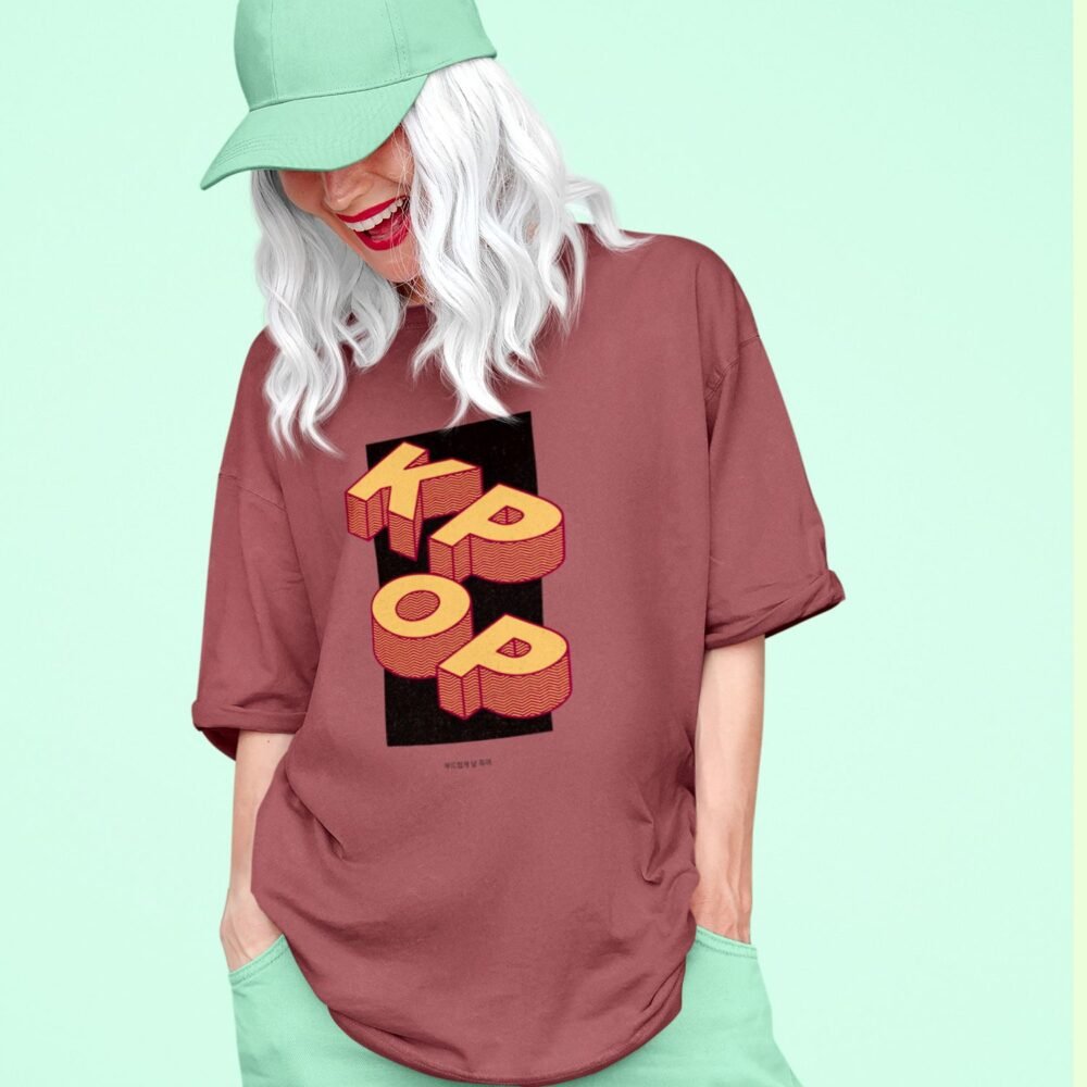 kpop oversized tshirts, baggy tshirts, drop shoulder tshirts, loose tshirts