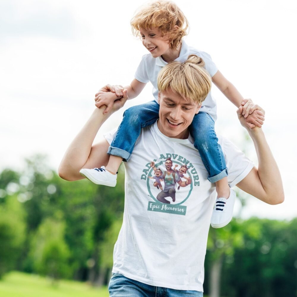 fathers day tshirt, dad + adventure