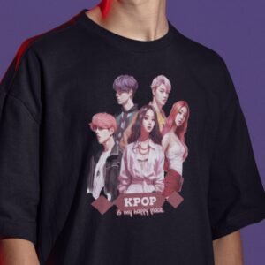 oversized tshirt kpop is my happy home