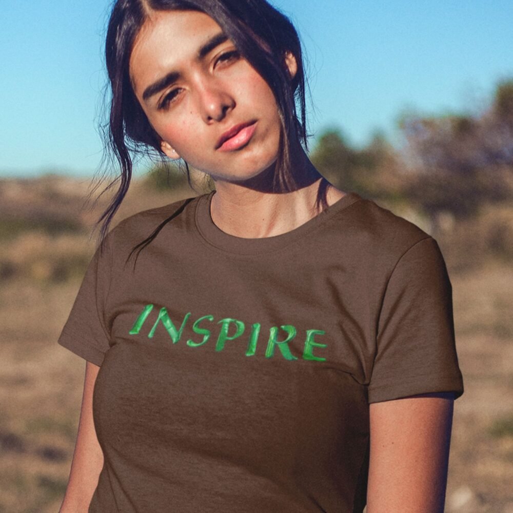 women t-shirt with quote inspire