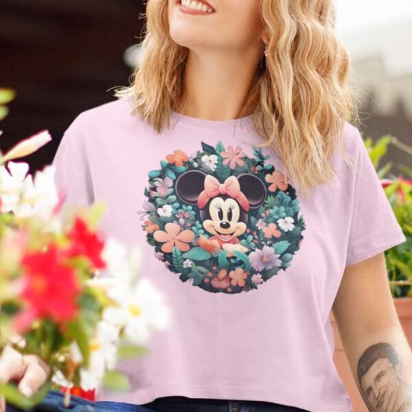 Minnie’s Floral Magic Women Crop Top 1