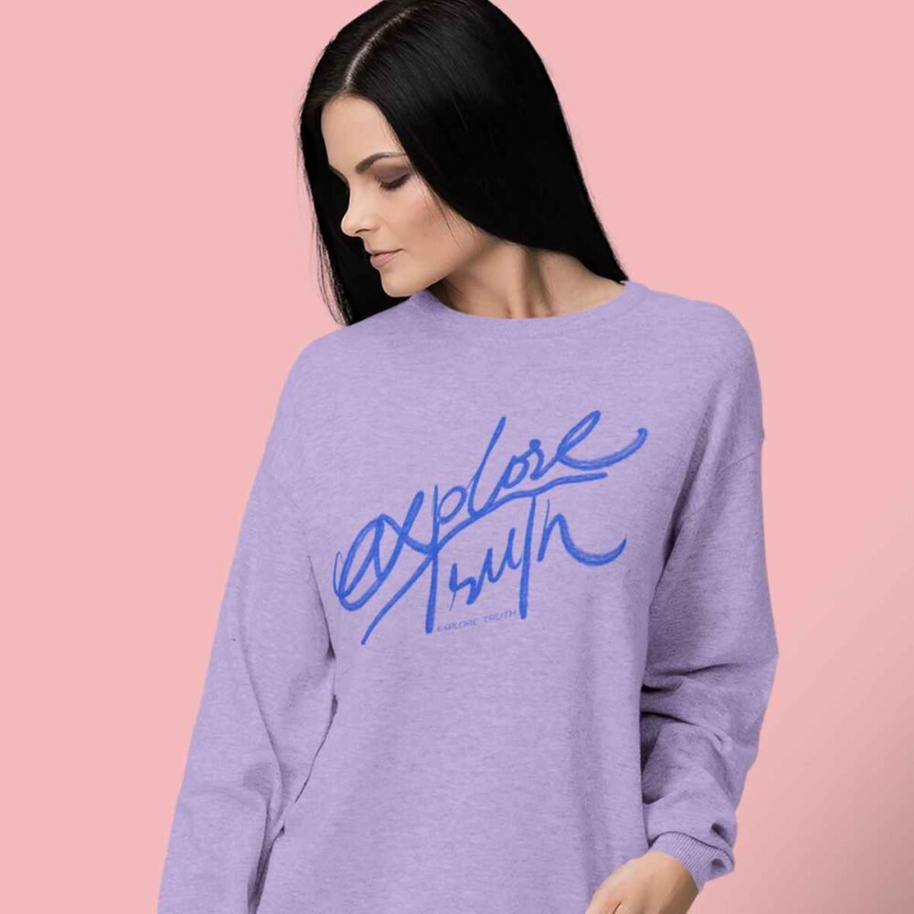unisex sweatshirt explore truth
