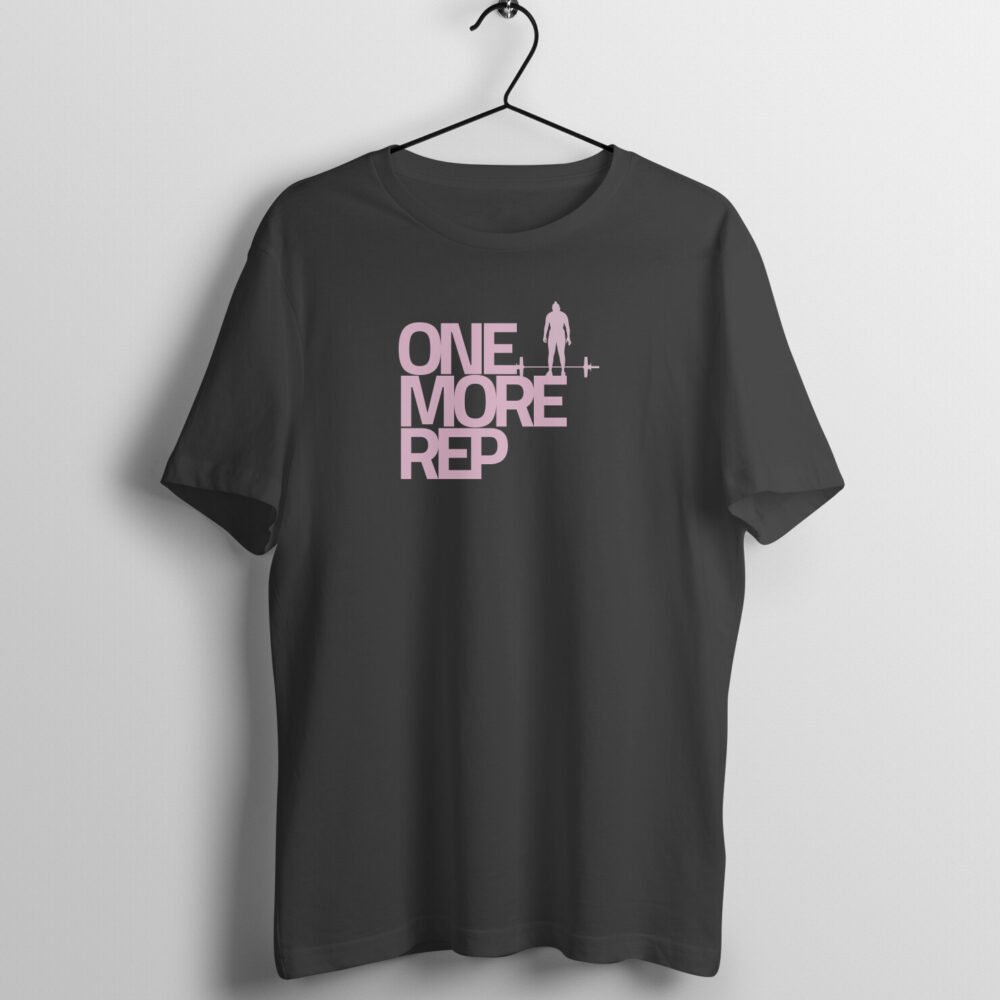 black gym tshirt one more rep