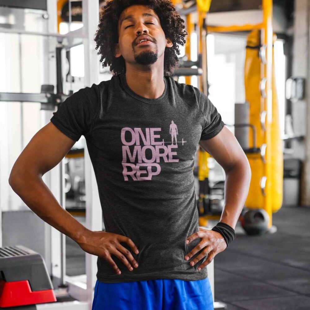 gym tshirt one more rep