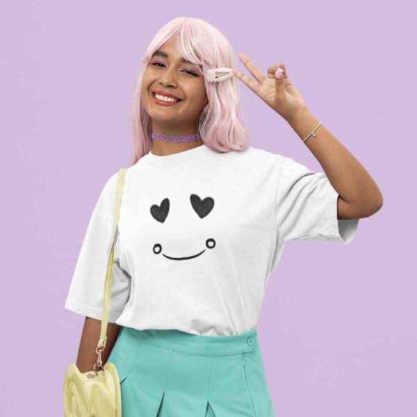 Oversized T-Shirt of Love and Joy Emoji