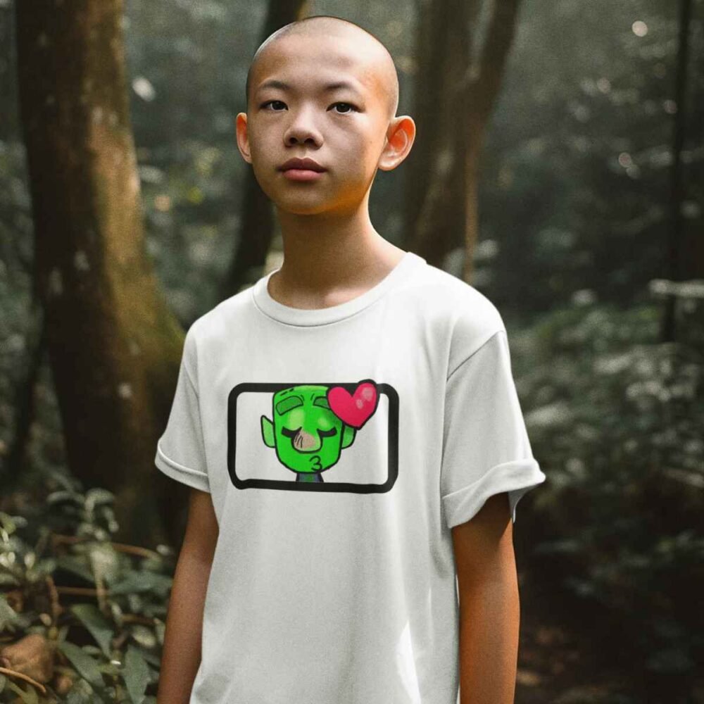 clash royale goblin kiss emoji unisex tshirt