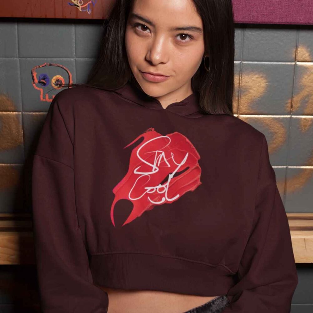 stay cool crop hoodie