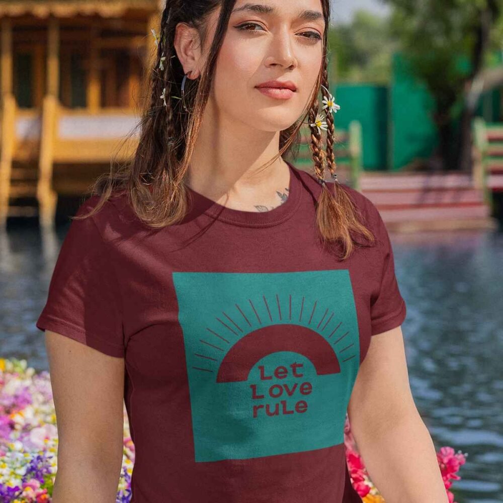 let love rule women tshirt