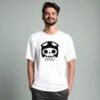 man wearing clash royale bomber tshirt